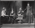 Margaret Hall, Lawrence Keith, Louise Troy, Edward Woodward and Beatrice Lillie in the stage production High Spirits