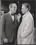 Kenneth MacKenna and William Prince in the stage production The Highest Tree