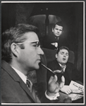 Michael Craig, Ian Holm, and Terence Rigby in the stage production The Homecoming