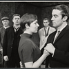 Paul Rogers, Terence Rigby, Lynn Farleigh, Michael Craig, and Michael Jayston in the stage production The Homecoming