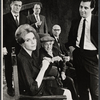 Danny Sewell, Patricia Roe, John Harkins, William Roerick, Denis Holmes, and Lloyd Battista in the stage production The Homecoming