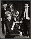 Danny Sewell, Patricia Roe, John Harkins, William Roerick, Denis Holmes, and Lloyd Battista in the stage production The Homecoming