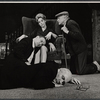 Front to back: Denis Holmes, Danny Sewell, Patricia Roe, and William Roerick in the stage production The Homecoming