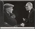 William Roerick and Denis Holmes in the stage production The Homecoming