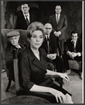 William Roerick, Danny Sewell, Patricia Roe, Denis Holmes, John Harkins, and Lloyd Battista in the stage production The Homecoming