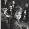 William Roerick, Jerry Mickey, Denis Holmes, Danny Sewell, Carolyn Jones, and John Church in the National Theatre stage production The Homecoming