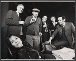 Janice Rule, Norman Barrs, Eric Berry, Danny Sewell, Tony Tanner, and Lawrence Keith in the Off-Broadway stage production The Homecoming