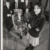 Clockwise from center: Eric Berry, Tony Tanner, Danny Sewell, Norman Barrs, Lawrence Keith, and Janice Rule in the Off-Broadway stage production The Homecoming
