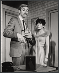 Roddy Maude-Roxby and Valerie French in the stage production Help Stamp Out Marriage!