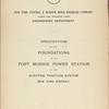 Specifications for power stations. Equipments, apparatus, plans, etc.