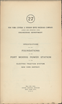 Specifications for power stations. Equipments, apparatus, plans, etc.