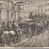The removal of the remains from the railroad depot to the Capitol