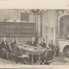 The Committee on Foreign Relations of the senate in session. (See page 126.) Casserly. Sumner. Cameron. Harlan. Patterson. Mornton. Schurz