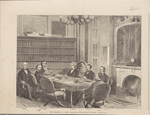 The Committee on Foreign Relations of the senate in session. (See page 126.) Casserly. Sumner. Cameron. Harlan. Patterson. Mornton. Schurz