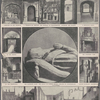 1611-1911. Tercentenary of Charterhouse. Where Colonel new come said "Adsum," and thrilled the world. [Center and then from top left:] The founder's sleep: The effigy of Thomas Sutton, creator of Charterhouse. Through an old archway. A doorway--17th century. The gateway to Charterhouse. Sunshine and shadow. A medaeval court. The founder's tomb...