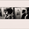 Trains Speed Past. Woman with Afro: Two Men in Profile, Black and Hispanic