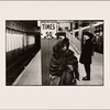 Woman in Hat and Shawl in Times Square Station