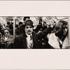 Hispanic Man with Hat: Glamorous Young Woman with Fur Collar