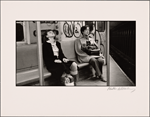Two Women - One Asleep, Other in Tweed Cape: Darkened Tracks