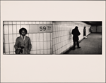 Black Girl Staring: Three Figures Waiting, 59th St
