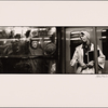 Looking Out, Looking In. Old Man in Russian Hat: Black Woman in White Headscarf and Coat