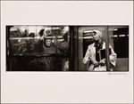 Looking Out, Looking In. Old Man in Russian Hat: Black Woman in White Headscarf and Coat