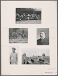 Sheet with five photographic images, including, at middle right, a portrait of William H. Taft