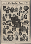 William H. Taft at various ages. On his round-the-world tour.  A picture Mr. Taft likes.  His handclasp and smile.  As a golfer.  In the Philippines.  A characteristic mannerism.  His latest photograph.  At his desk in Wahsington.  On the stump.  As a jurist.  In his boyhood.  At Yale. 
