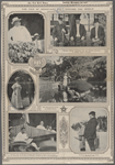 Secretary Taft reviewing on his last day in Manila. The speaker of the Filipino Assembly is next to him ; Minister O'Brien, Secretary Taft and General Edwards in Oshiba Palace Grounds. ; Mrs. Taft and General Edwards at Oshiba Palace ; Mrs. Taft and Mrs. Snow at Oshiba Palace ; Secretary Taft and Governor General Smith enjoying a native game of ball. Upon the conclusion of the game the Secretary presented the cup to the winning team ; Secretary Taft and his son Charlie in Yellowstone Park. 