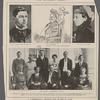 Mr. Taft twenty-five years ago.  His coronation.  Mrs. Taft as a bride.  The silver wedding group. At the President's right sit Mrs. Taft and Mrs. Charles Anderson. At his left are Aunt Delia Torrey and Mrs. Henry W. Taft. Standing, from the reader's left to right, are Robert Taft, Miss Herron, Horace Taft, Henry W. Taft, and Charles Taft. 