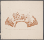 Dessin du temps. Éventail offert par le directoire a Madame Tallien
