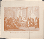 Dessin du temps. Concert dans le salon de Madame Tallien. 