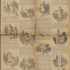 [Page 18, clockwise from upper left:] "'Away with him,' cries the world." "A theory at war with the whole system of religion." "This poor woman cried, 'I do believe.'" "They have crossed the Sahara of doubt." The doctor quotes from the Good Book. "Every man has a guardian angel and a devil. "I am positive of its miraculous nature." "Clergymen are everybody's servant." [Center from left:] "A mountain of condemnation on the woman." He discusses the faith cure. "A right to do as they please in such matters." 