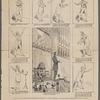 Sermon on the "night side of city life," by the Rev. T. De Witt Talmage, at the Brooklyn Tabernacle yesterday morning. [Lower left:] Singing "Hold the fort," Mr. Arbuckle motioning the audience to rise." [Remaining eight images on page are of Thomas De Witt Talmage's sermon, accompanied by quotes from it.]