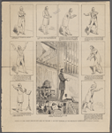 Sermon on the "night side of city life," by the Rev. T. De Witt Talmage, at the Brooklyn Tabernacle yesterday morning. [Lower left:] Singing "Hold the fort," Mr. Arbuckle motioning the audience to rise." [Remaining eight images on page are of Thomas De Witt Talmage's sermon, accompanied by quotes from it.]