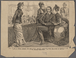Tour of Rev. T. DeWitt Talmage. The well known Brooklyn clergyman, among the haunts of iniquity in New York -- he gathers materials for sermons and acquaints himself with the temptations of the city by personal observation.  