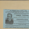 James Tanner, late commissioner of pensions...