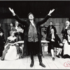Chandra Lee, Carol Goodheart (seated), Russell Leib, Roxanne Hart (seated), Richard Clarke, Victor Garber, Adam LeFevre, Remak Ramsay (seated), David Cryer, and Rosemary Murphy (seated) in the stage production The Devil's Disciple