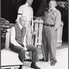 Conrad Bain (left), unidentified actor, and George C. Scott (right) in the stage production On Borrowed Time