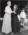 Teresa Wright, Bette Henritze, and Matthew Porac in the stage production On Borrowed Time
