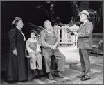 Bette Henritze, Matthew Porac, George C. Scott, and Joe Jamrog (?) in the stage production On Borrowed Time