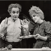 Bob Gunton and Beth Fowler in the stage production Sweeney Todd