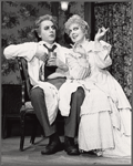 Bob Gunton and Beth Fowler in the stage production Sweeney Todd