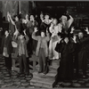 Tony Gilbert, Mary Phillips, Ted Keegan, Sylvia Rhyne, Bill Nabel, David E. Mallard, Eddie Korbich, Jim Walton, Gretchen Kingsley, SuEllen Estey, Michael McCarty, and David Barron in the stage production Sweeney Todd