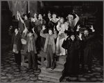 Tony Gilbert, Mary Phillips, Ted Keegan, Sylvia Rhyne, Bill Nabel, David E. Mallard, Eddie Korbich, Jim Walton, Gretchen Kingsley, SuEllen Estey, Michael McCarty, and David Barron in the stage production Sweeney Todd