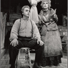 Bob Gunton, Gretchen Kingsley, and Beth Fowler in the stage production Sweeney Todd