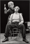 Beth Fowler and Bob Gunton in the stage production Sweeney Todd