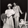 Raul Julia and Marcia McClain in the stage production Where's Charley?