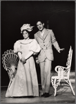 Raul Julia and Marcia McClain in the stage production Where's Charley?