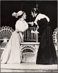 Marcia McClain and Raul Julia in the stage production Where's Charley?